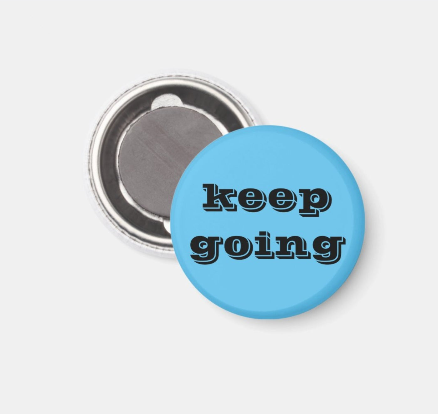 Fridge Magnet Keep Going-Blue