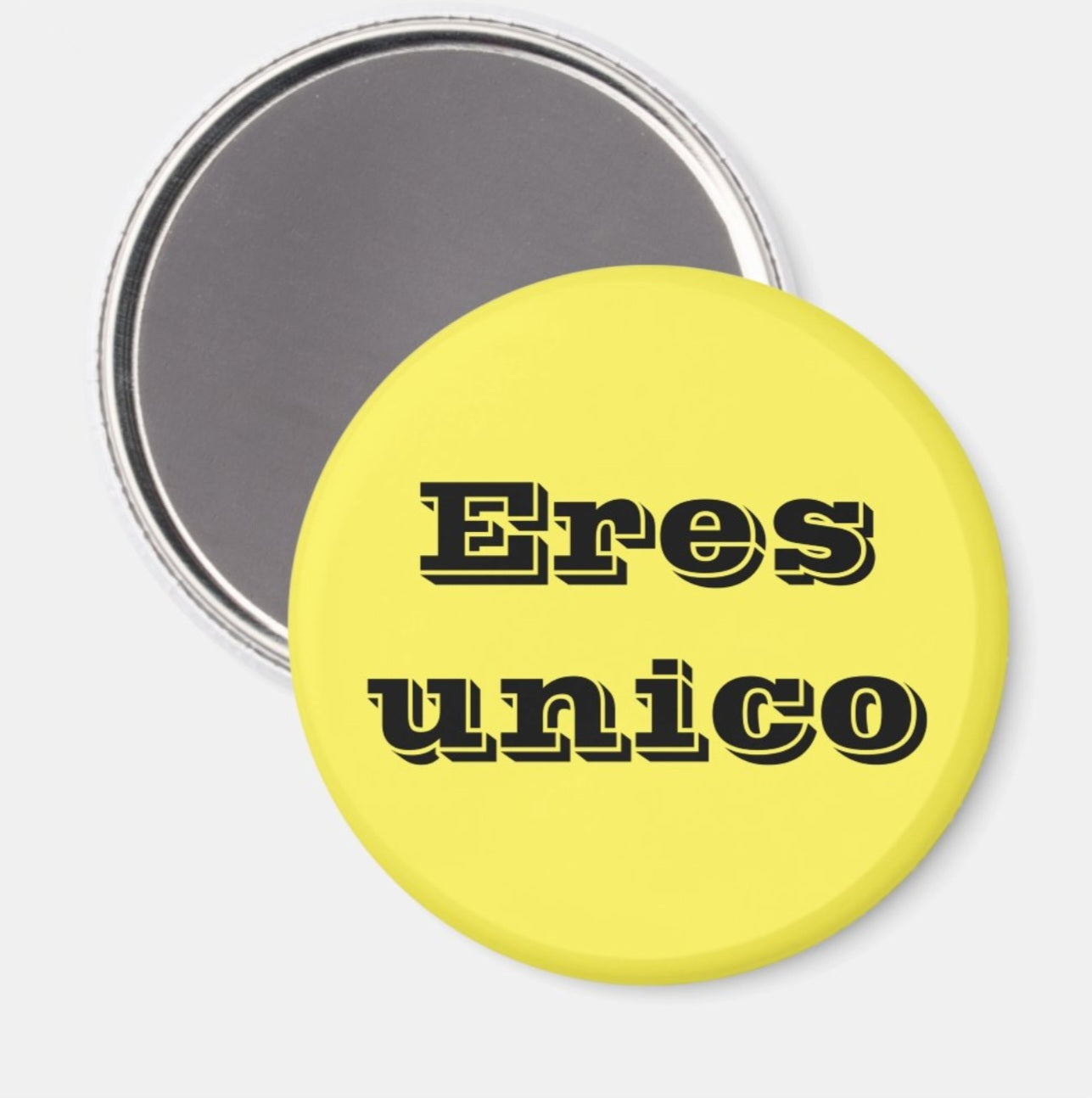 Fridge Magnet Eres Unico-Yellow